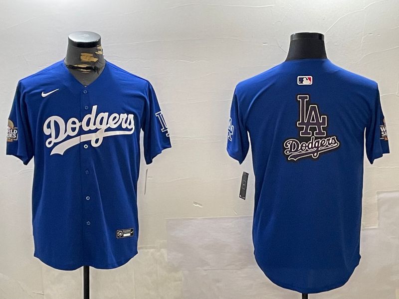 Men Los Angeles Dodgers Blank Blue Game 2024 Nike MLB Jersey style 12166->los angeles dodgers->MLB Jersey